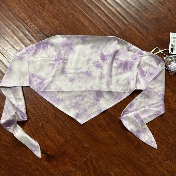 Garage Silk Handkerchief Top NWT - Picture 3 of 4